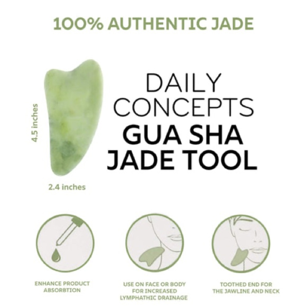 Daily Concepts Jade Gua Sha Tool - Picture 4 of 4